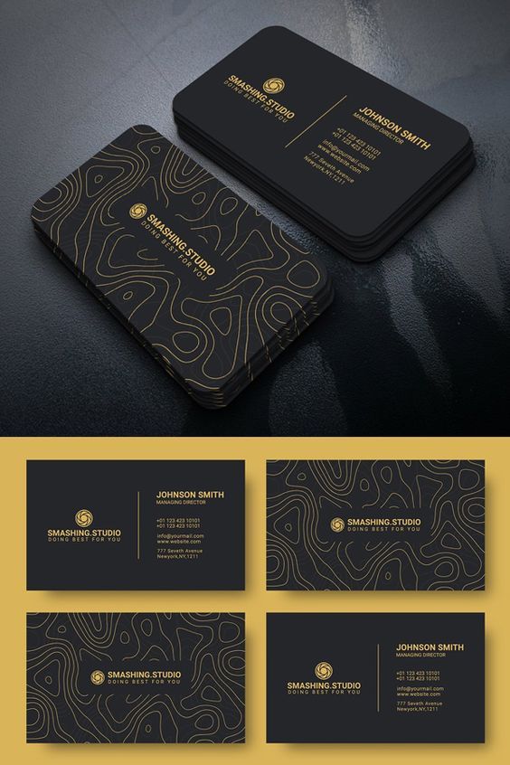 Metalic Printed Business Cards