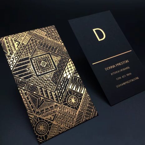 Metallic Printed Business Cards