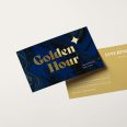 Raised Shiny Foiled Business Cards