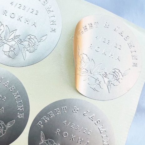 Raised Shiny Foiled Stickers