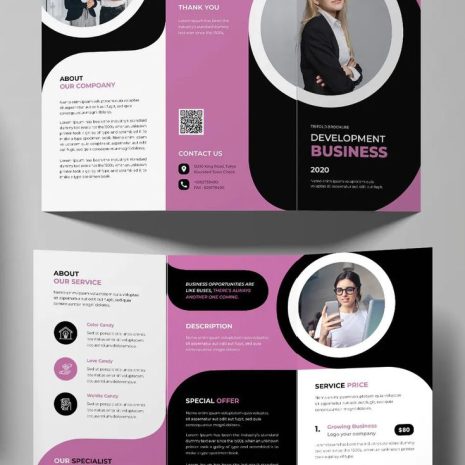 Roll Fold Brochures 4 Roll Fold Brochures